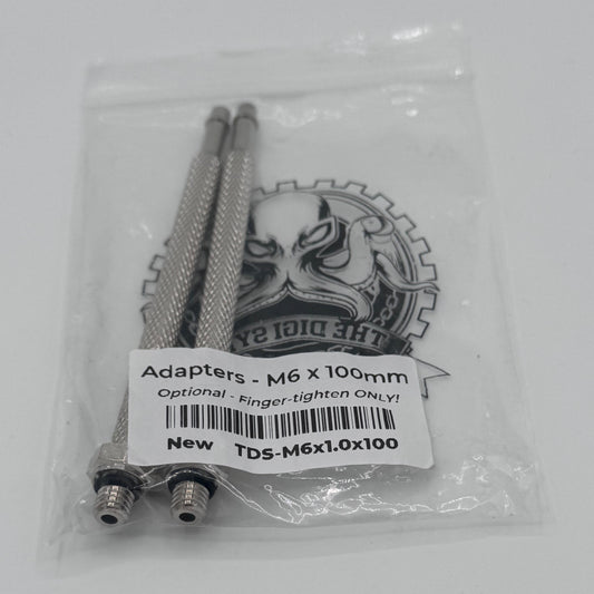 Adapters - M6x1.0x100 - 2-Pack